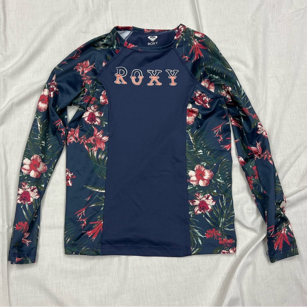 ROXY sun/swim shirt rashguard, size large girl's